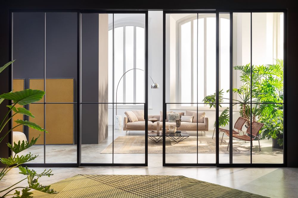 Стеклянные раздвижные системы | Двери купе | Surma Loft Eshik