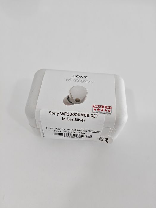 Căști Sony WF1000XM5S in-ear ,Wireless