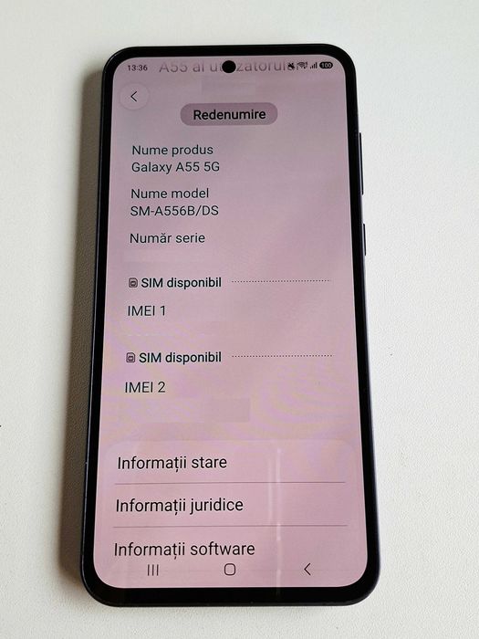 Telefon mobil Samsung Galaxy A55 Dual SIM 8GB 128GB 5G Awesome Navy