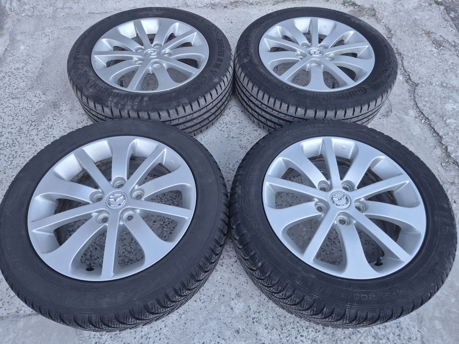 5х114.3/16 с гуми Мазда Рено Дачия 5x114,3/16 Mazda Kia Toyota  Honda