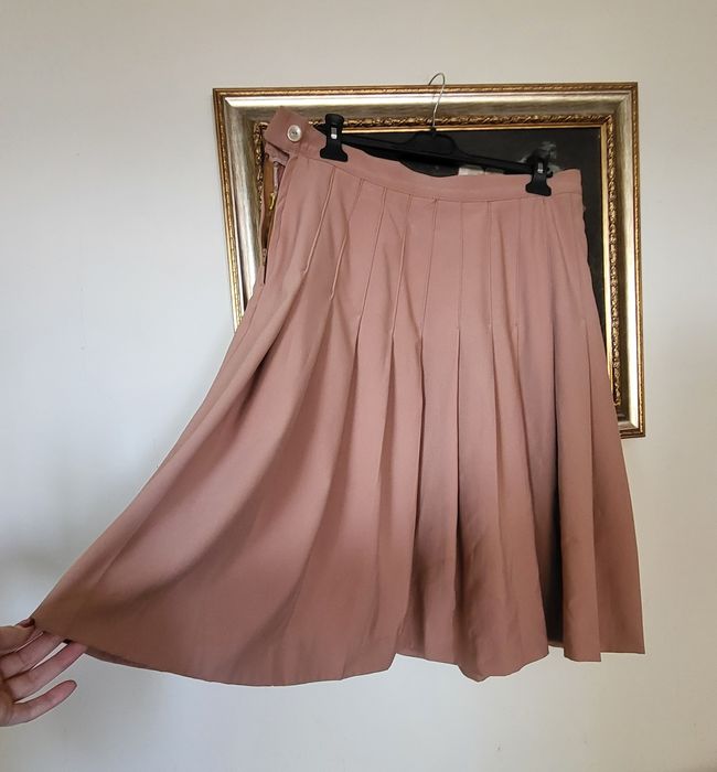 Fusta plisata roz bej L