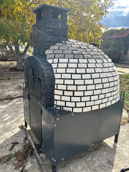 Cuptor de gradina pe lemne - Caramida, vatra, cos si ceas | Turcia