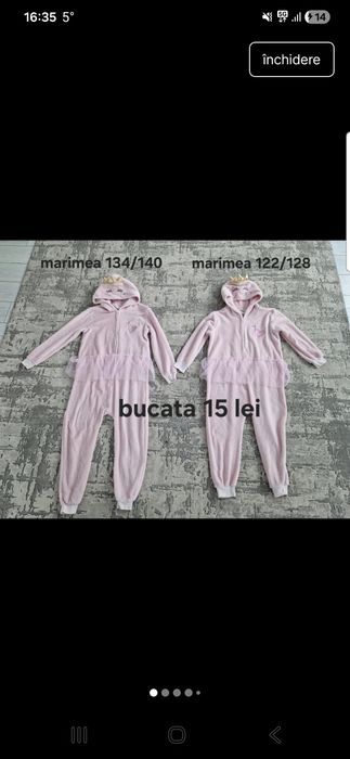 Diferite salopete si marimi