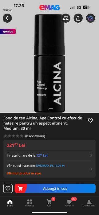 fond de ten ALCINA Age Control