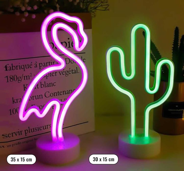 USB Неонови знаци + слот за БАТЕРИИ - 25 модела