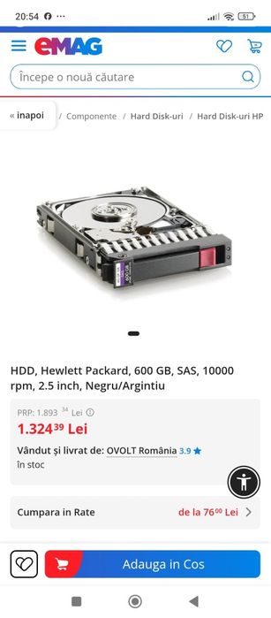 Hard disk 600 Gb server