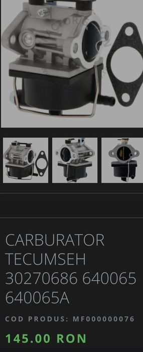 Carburator Tecumseh Tractoras de tuns iarba , gazon