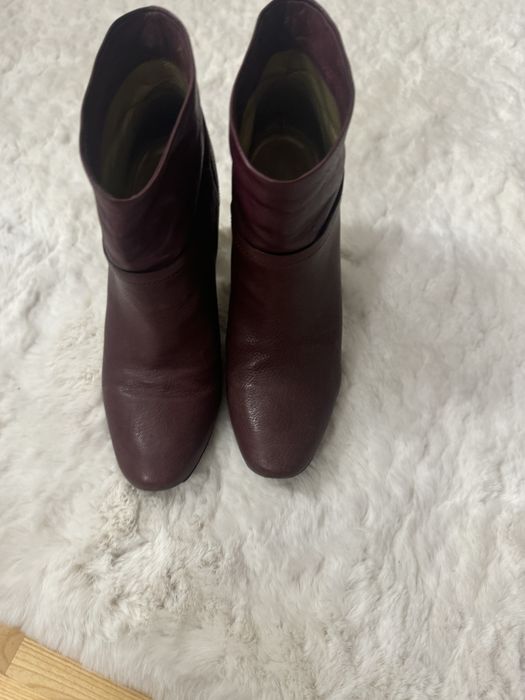 Ghete piele grena Aerin