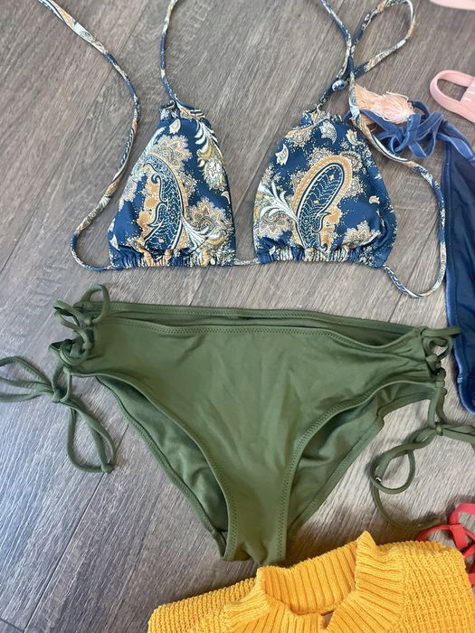 Сет бански + плетена плажна рокля