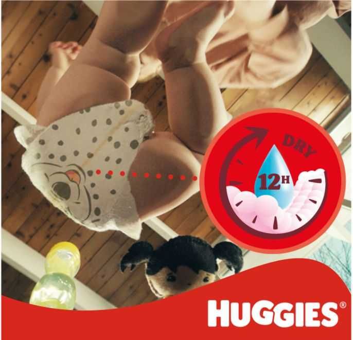 Scutece Huggies Little Movers 4, 7-18 kg, 66 buc