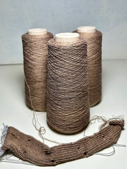 Пряжа 100% шелк mulberry, цвет мускат, Servizi e Seta, Италия