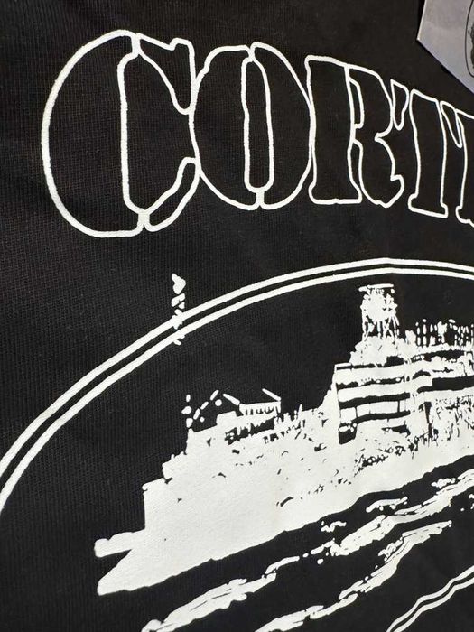 Corteiz White Logo Black T-shirt