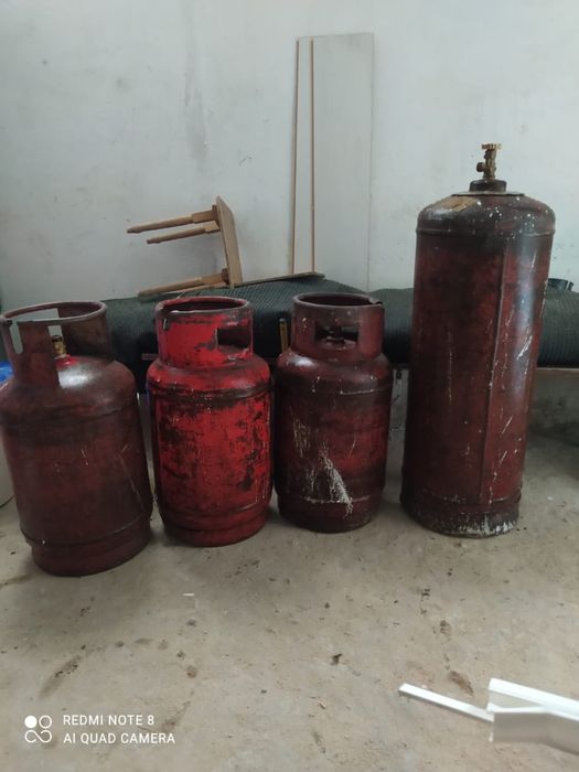 Газ баллон 27 л продается 5 шт в наличии