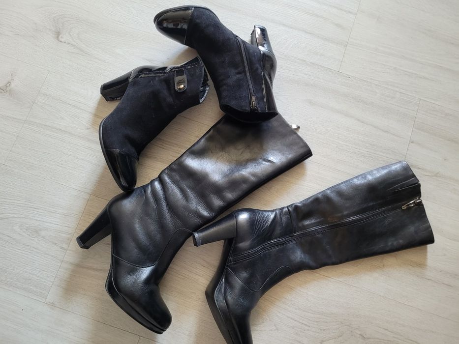 Cizme damă lot 2 perechi primăvară toamnă