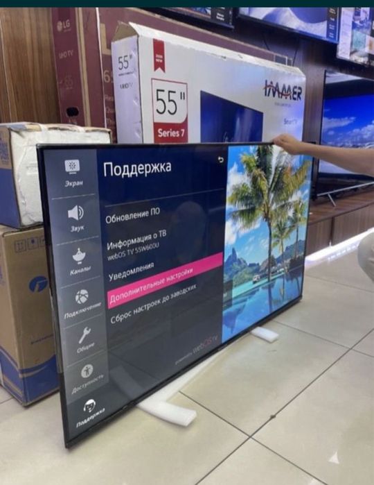 Телевизор Ziffler 43/50/55 Smart TV  Голосовой пульт Доставка бесплатн