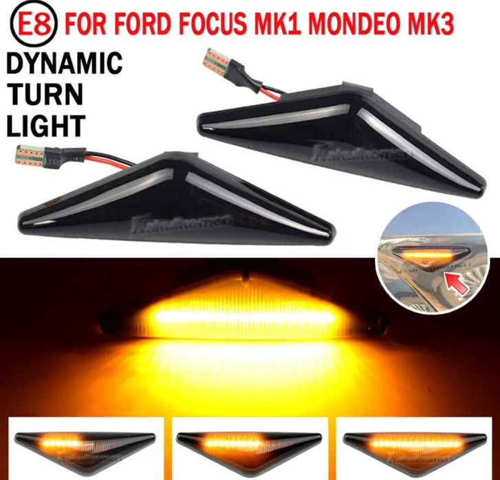 Динамични бягащи мигачи за Форд Ford Focus Mondeo за калниците