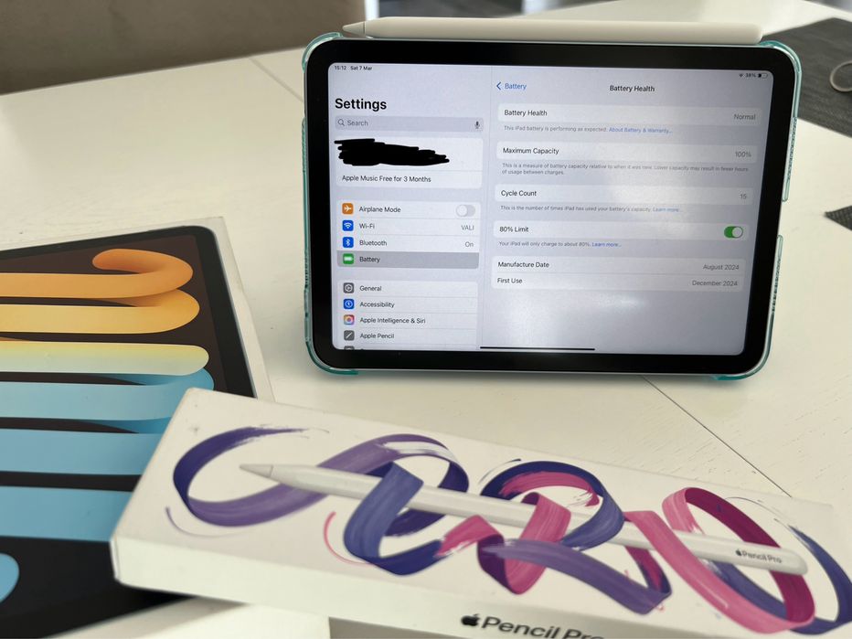  iPad mini 7 (A17 Pro) Wi-Fi 128GB Blue + Pencil Pro