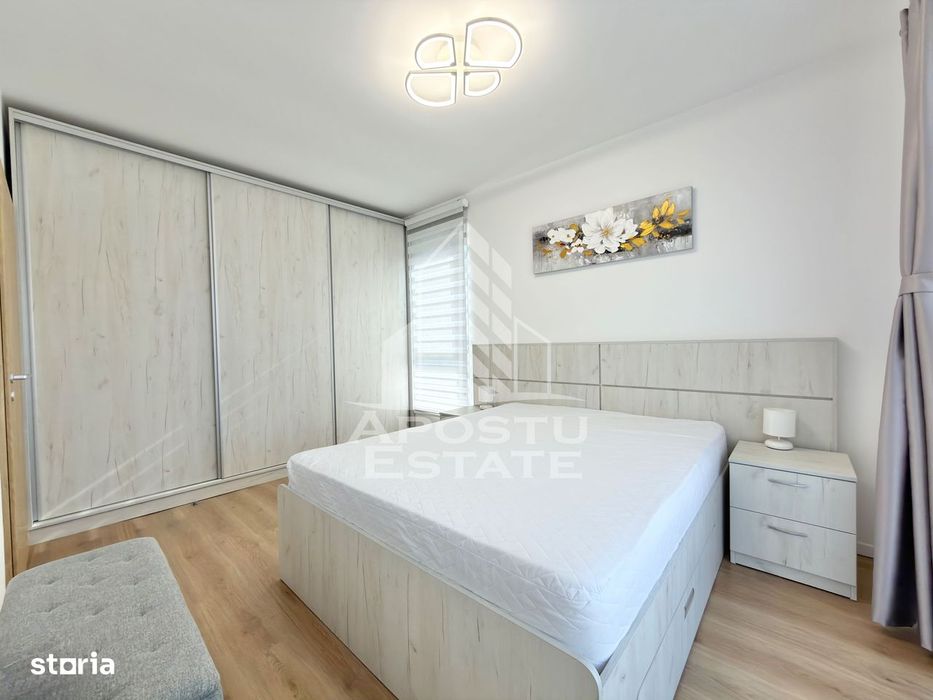 Apartament cu 3 camere mobilat la etajul 2 cu lift in Giroc la asfalt.