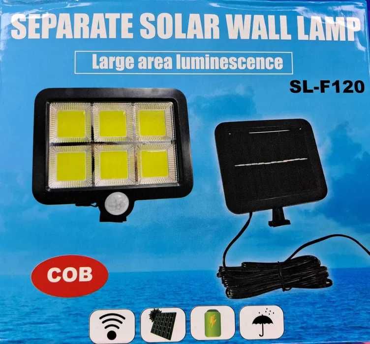 Set 2 x Lampa solara pentru gradina, cu senzor de miscare, LED