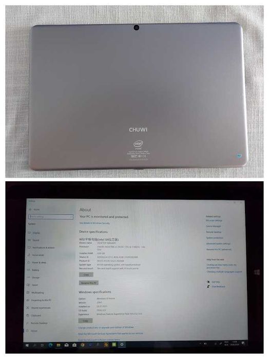 Tableta Chuwi Hi 12, Intel, 12"' 4GB, 128GB, Windows 10+Android 5.1