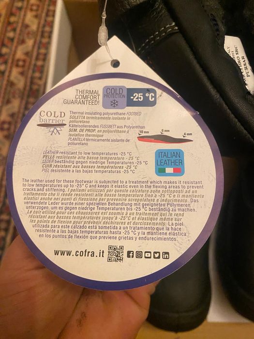Cizme cu protectie impermeabile Cofra Pursar S3