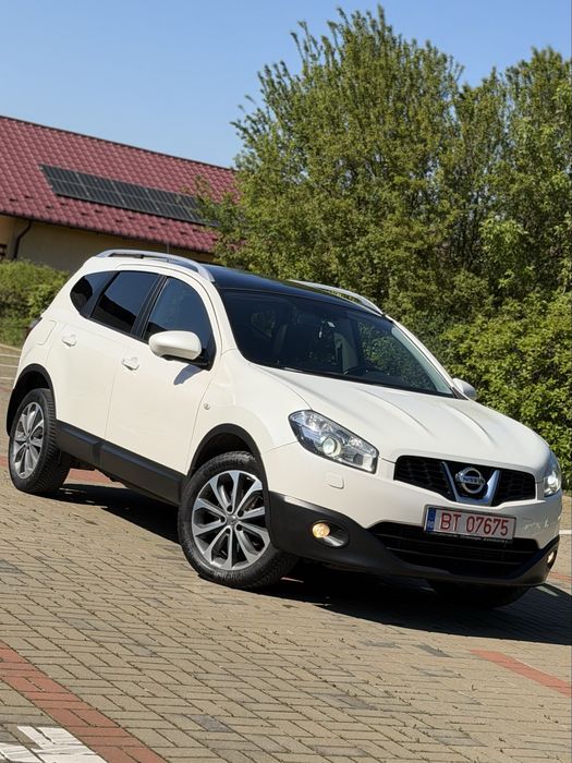Nissan Qashqai+2 Tekna 1.6Dci Euro 5 An 2013 Full Piele Panoramic Bose Camere 360 Alb Perlat