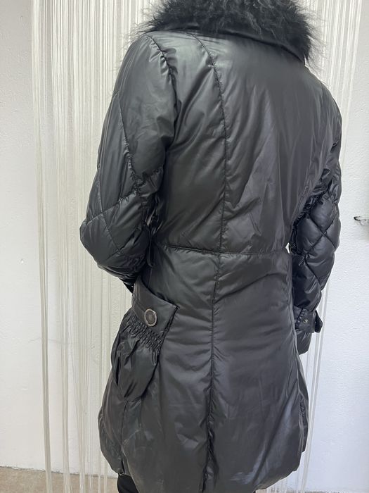 Дамско топло шушляково яке, до коляно