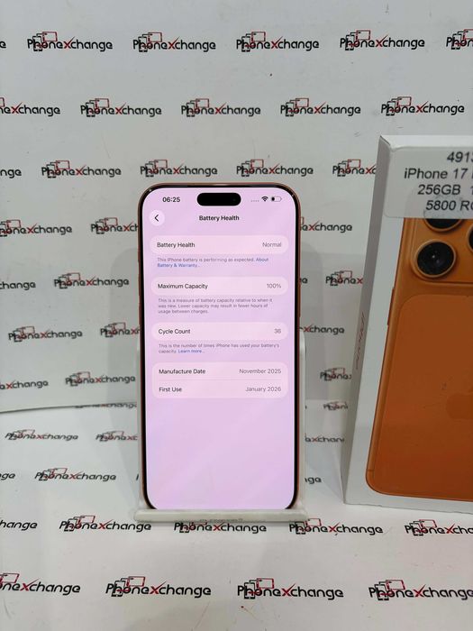 iPhone 17 Pro Max Orange Neverlocked 256GB 100%