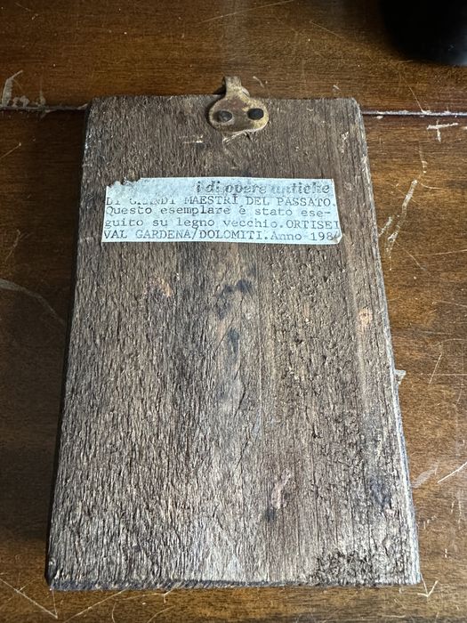 Icoana religioasa pe lemn Madona cu Pruncul  1984