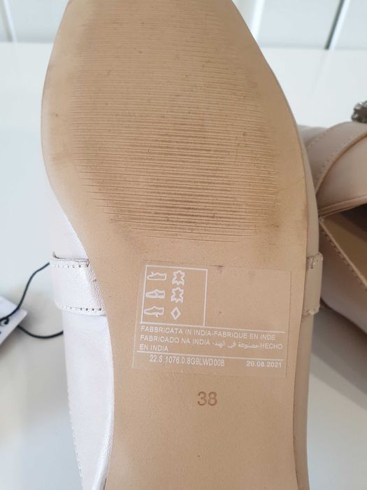 Обувки Sisley от естествена кожа