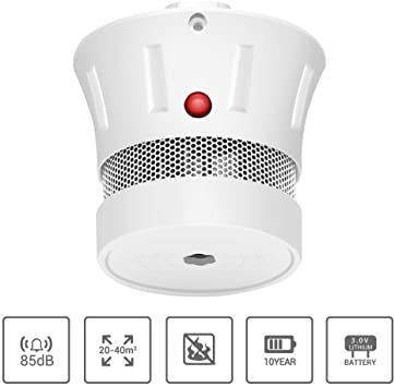 Alarmă / detector fum, casa birou rulota, bateria 10 ani, nou