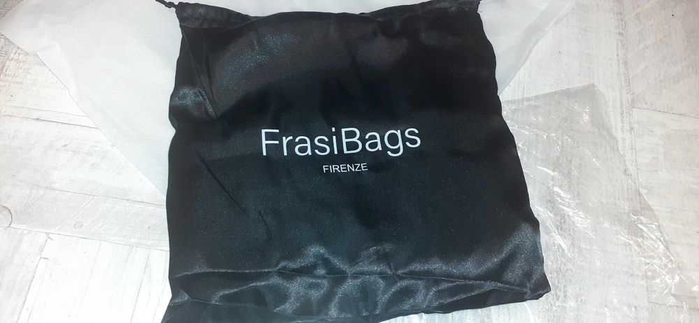 Geanta din piele naturala intoarsa, FrasiBags Italia, noua