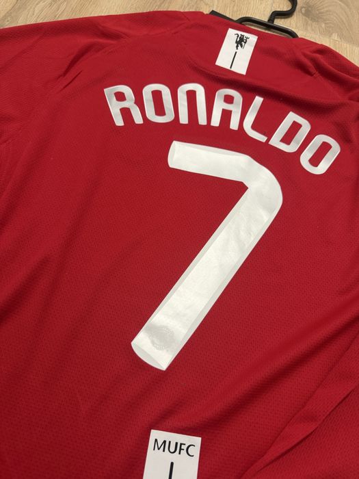 Bluza de fotbal Tricou de fotbal Nike Manchester United Cristiano Ronaldo 7 CR7 final ucl marime L nou cu eticheta