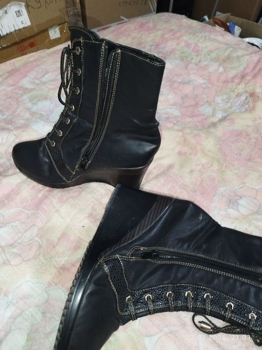 Сапоги весна - осень раз.41 коричневые