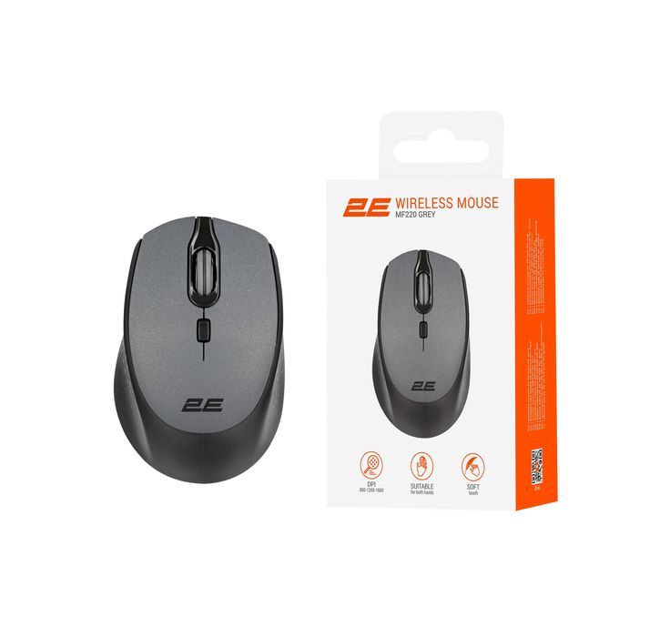 Мышка Беспроводная 2E MF220 Grey