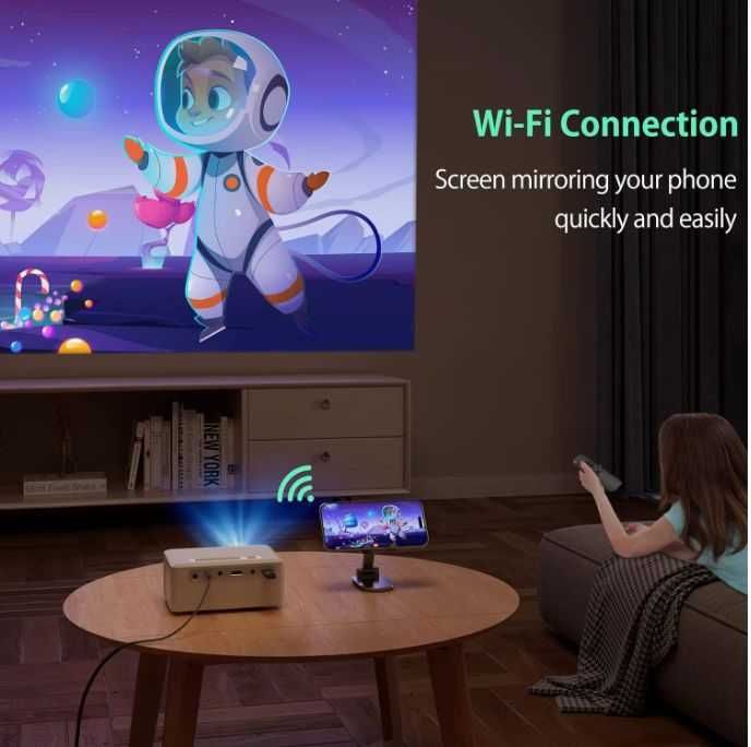 Mini Proiector YOTON Y3 Bluetooth WiFi, Videoproiector Full HD 1080P