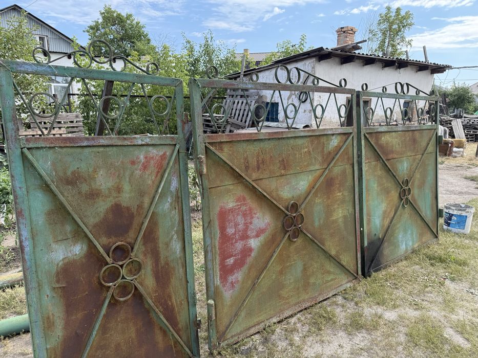 Продам ворота с калиткой