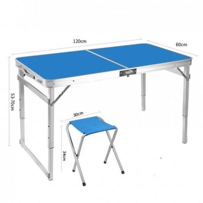 Сгъваем комплект за къмпинг – маса + 4 стола