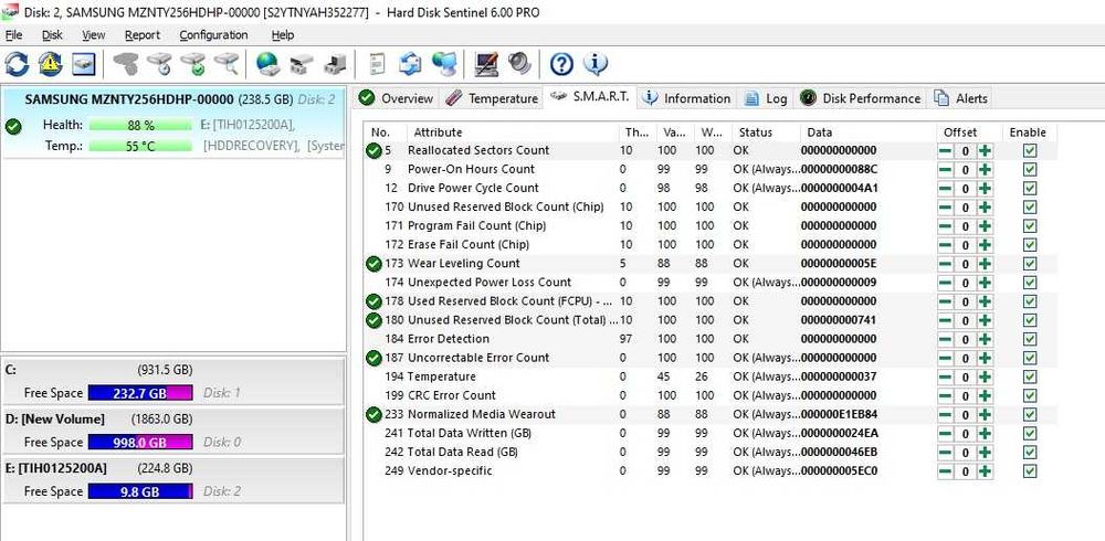 Solid-State Drive SSD Samsung 256GB M.2 2280 SATA III 6Gbps MZ-NTY2560