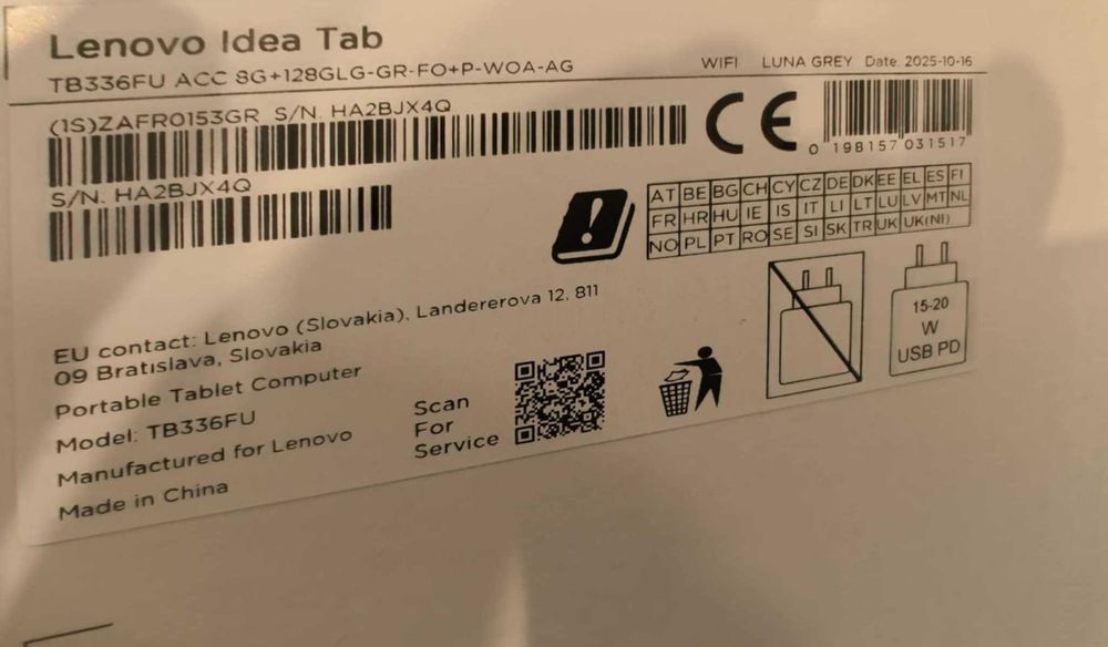 Lenovo Idea Tab TB336FU Matte Edition  НОВ