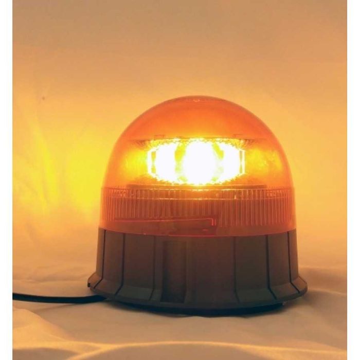 Girofar 8x LED Galben (amber) cu prindere magnetica si ventuza