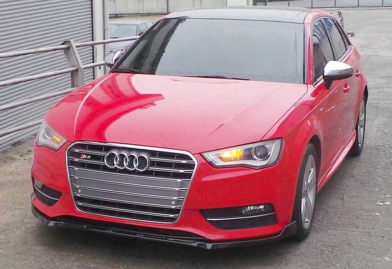 Преден лип спойлер за ауди а3 с3 8в / audi a3 s3 8v lip spoiler / добавка за предна броня / нож
