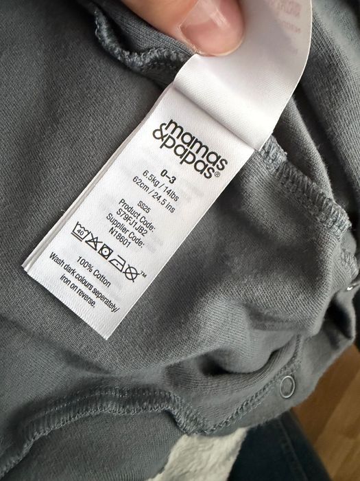 2бр. ромпъри, mamas and papas, размер 0-3 месеца, 62см