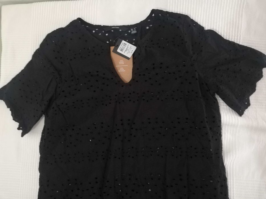 Rochie lungă Vero Moda, mărimea EU S, bumbac organic, nouă cu etichetă