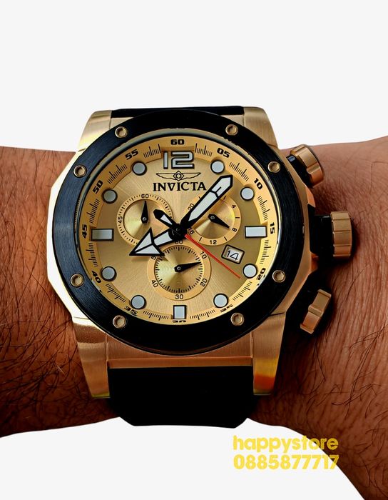 INVICTA Sea Hunter black 54 mm, Инвикта нов ръчен часовник