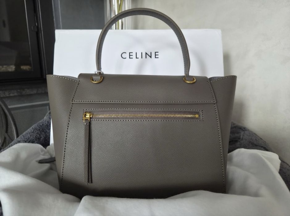 Celine Belt Bag Micro light Grey