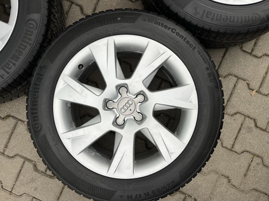 Jante aliaj 5x112mm anvelope iarna 225/55 R17 Audi A4 B8, B9, A5 A6 A7