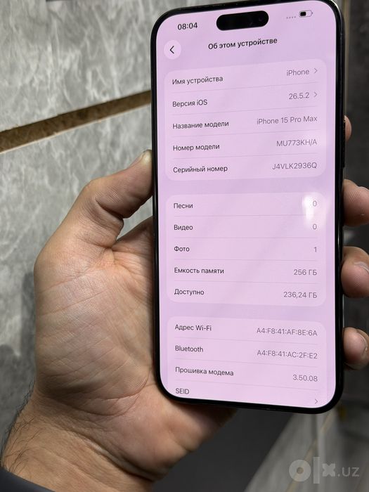 iphone 15 pro max holati zur