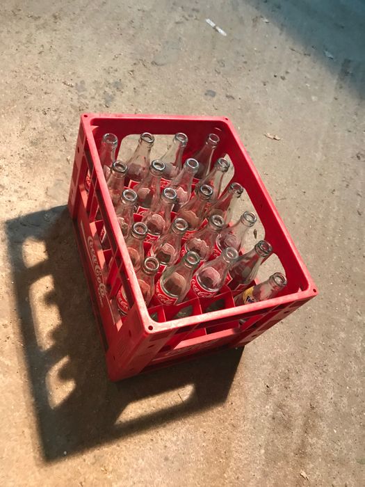 Ретро бутилки Кока кола 250мл с каса