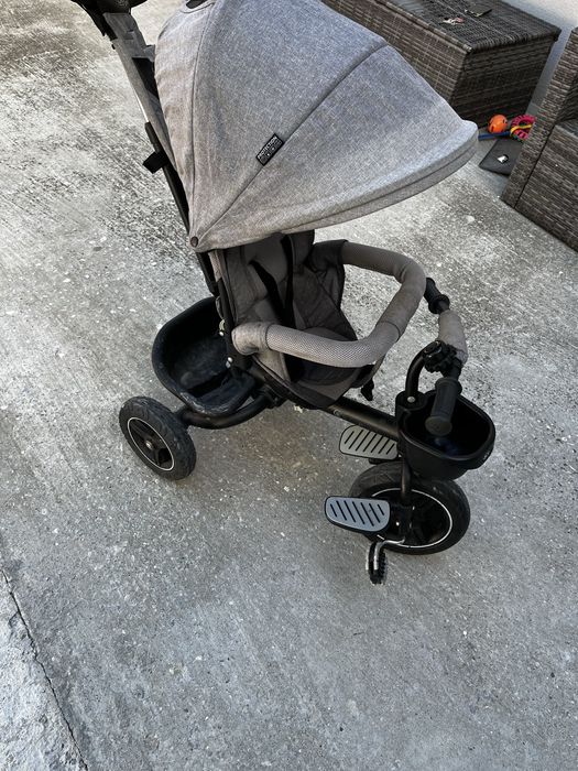 Триколка Kinderkraft Spinstep сива